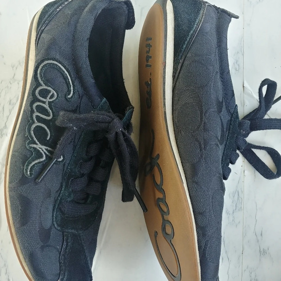 Coach A1715 DEVIN women's signature C Black shoes - Picture 6 of 8